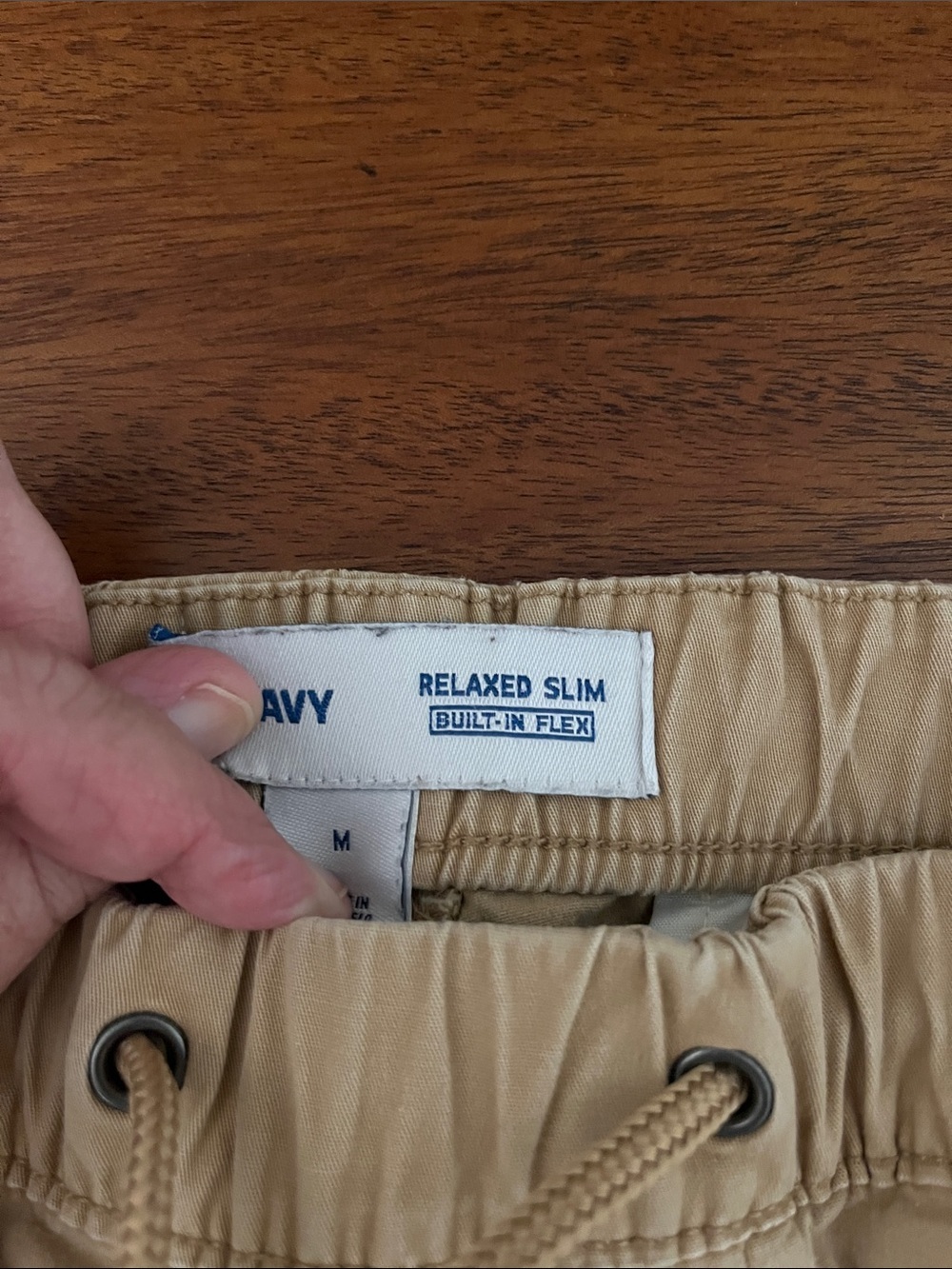 Old Navy Tan Straight-Leg Pants SZ M Flex - Picture 12 of 13